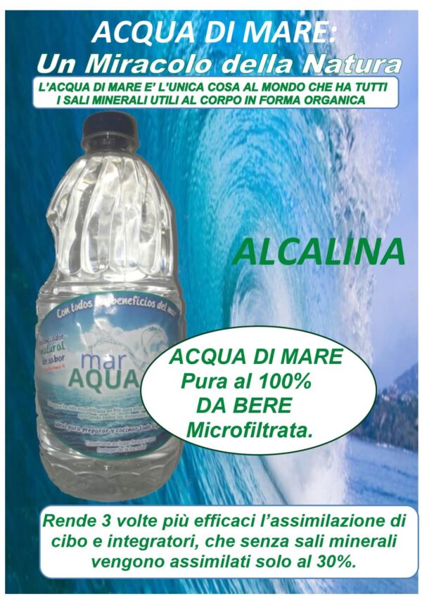 6 Bottiglie Acqua di Mare 12 Litri miracolo della natura - immagine 6